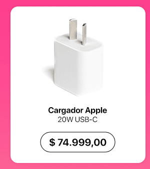 Cargador Apple 20W USB-C